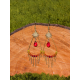 Boucles d'oreilles BOHEMIA by CREAREVE "Une goutte d'esprit Bohême" version soleil